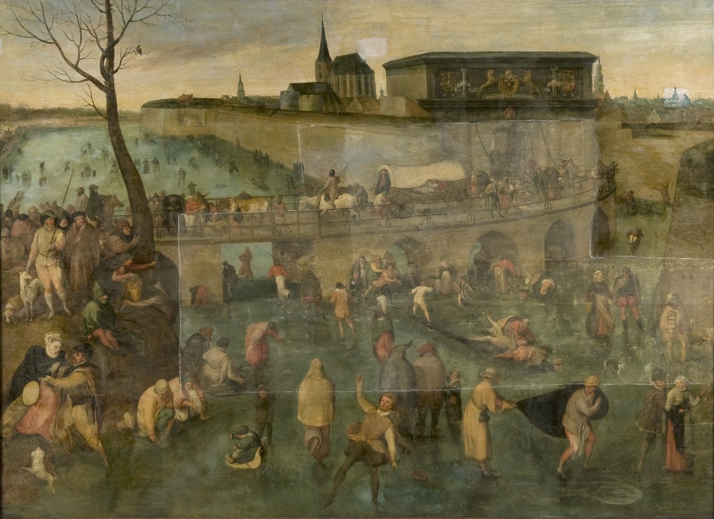 Gillis Mostaert, IJsvermaak voor de St.Jorispoort van Antwerpen