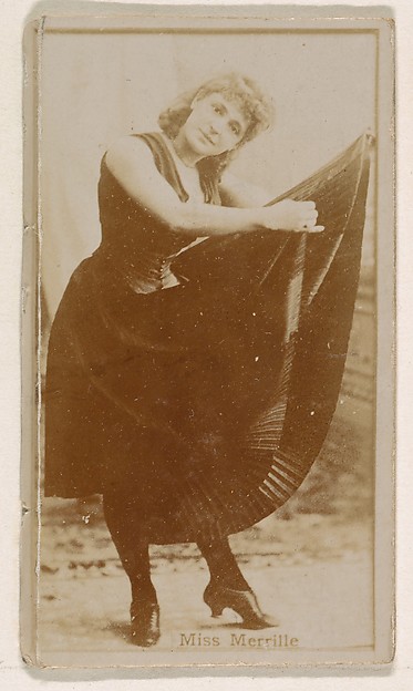 Kinney Brothers Tobacco Company, Miss Merrille, from the Actresses series (N245) issued by Kinney Brothers to promote Sweet Caporal Cigarettes