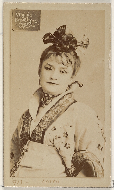 Allen & Ginter, Card 913, Lotta, from the Actors and Actresses series (N45, Type 2) for Virginia Brights Cigarettes