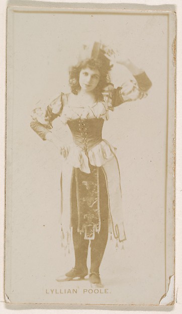 Kinney Brothers Tobacco Company, Lyllian Poole, from the Actresses series (N245) issued by Kinney Brothers to promote Sweet Caporal Cigarettes