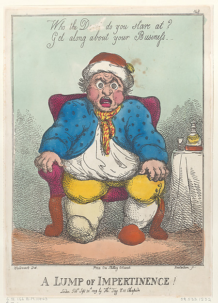 Thomas Rowlandson, A Lump of Impertinence!