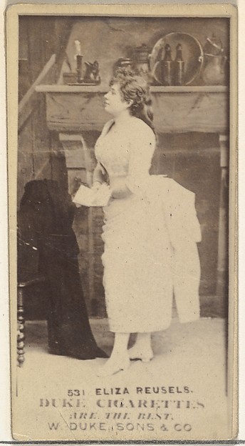 W. Duke, Sons & Co., Card Number 531, Eliza Reusels, from the Actors and Actresses series (N145-7) issued by Duke Sons & Co. to promote Duke Cigarettes