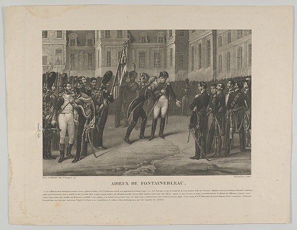 Victor Adam, Adieux de Fontainebleau