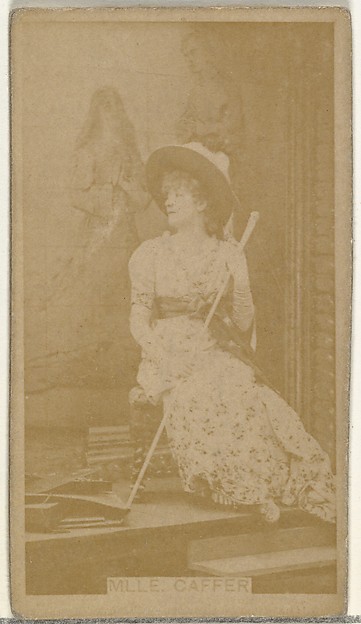 W. Duke, Sons & Co., Mlle. Caffer, from the Actors and Actresses series (N145-8) issued by Duke Sons & Co. to promote Duke Cigarettes