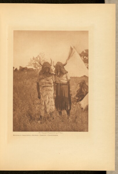 Edward S. Curtis, Buffalo Dancers, Animal Dance - Cheyenne