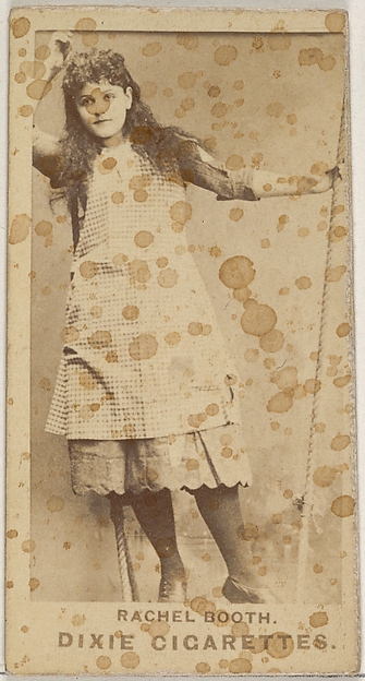 Allen & Ginter, Rachel Booth, from the Actors and Actresses series (N45, Type 7) for Dixie Cigarettes