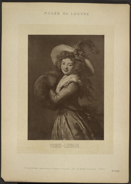 Adolphe Braun, [Self-portrait by Vigee-Lebrun, Musée du Louvre]