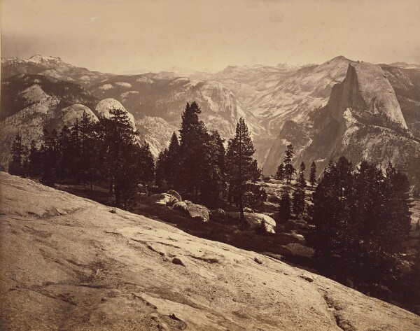 Carleton Watkins, [The Domes from Sentinel Dome]