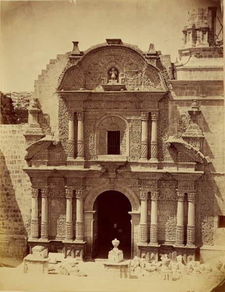 Unknown, [Architectural study, church facade, South America]