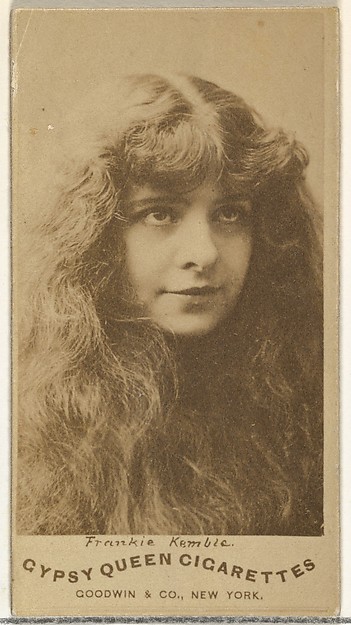 Goodwin & Company, Frankie Kemle, from the Actors and Actresses series (N171) for Gypsy Queen Cigarettes