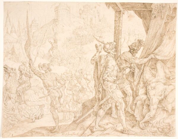 Maarten van Heemskerck, Holofernes' lig bliver fundet af Bagoas