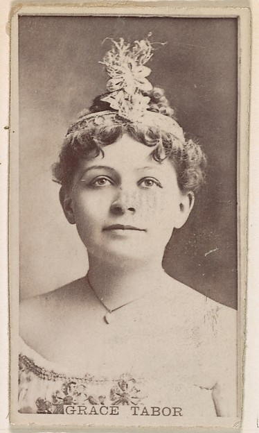 Kinney Brothers Tobacco Company, Grace Tabor, from the Actresses series (N245) issued by Kinney Brothers to promote Sweet Caporal Cigarettes