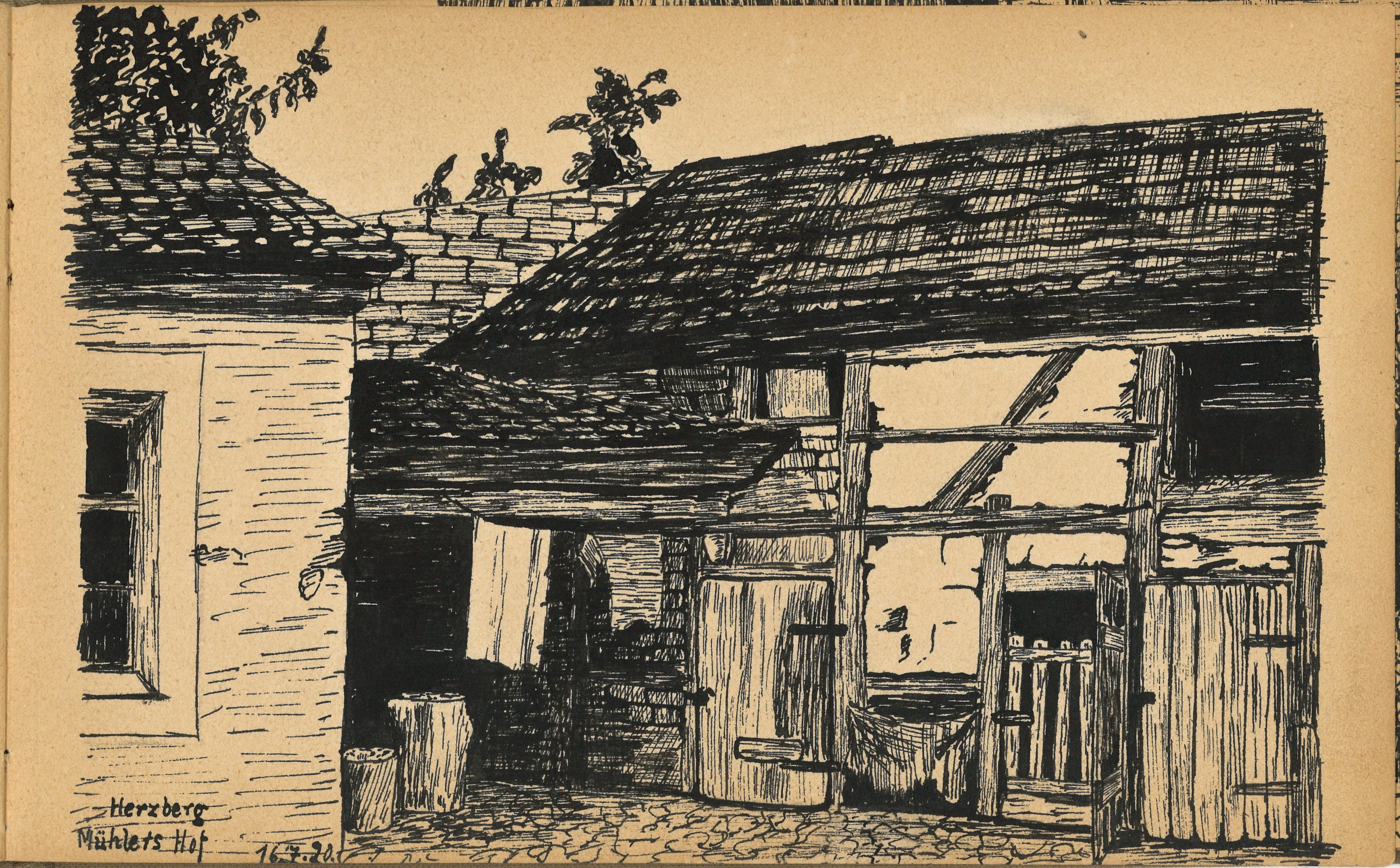 Elsa Schierz, Herzberg (Elster): Plan 3, Hofansicht