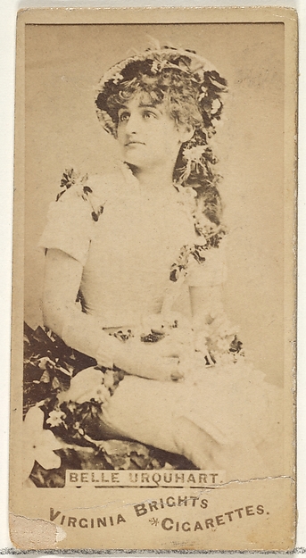 Allen & Ginter, Belle Urquhart, from the Actors and Actresses series (N45, Type 1) for Virginia Brights Cigarettes