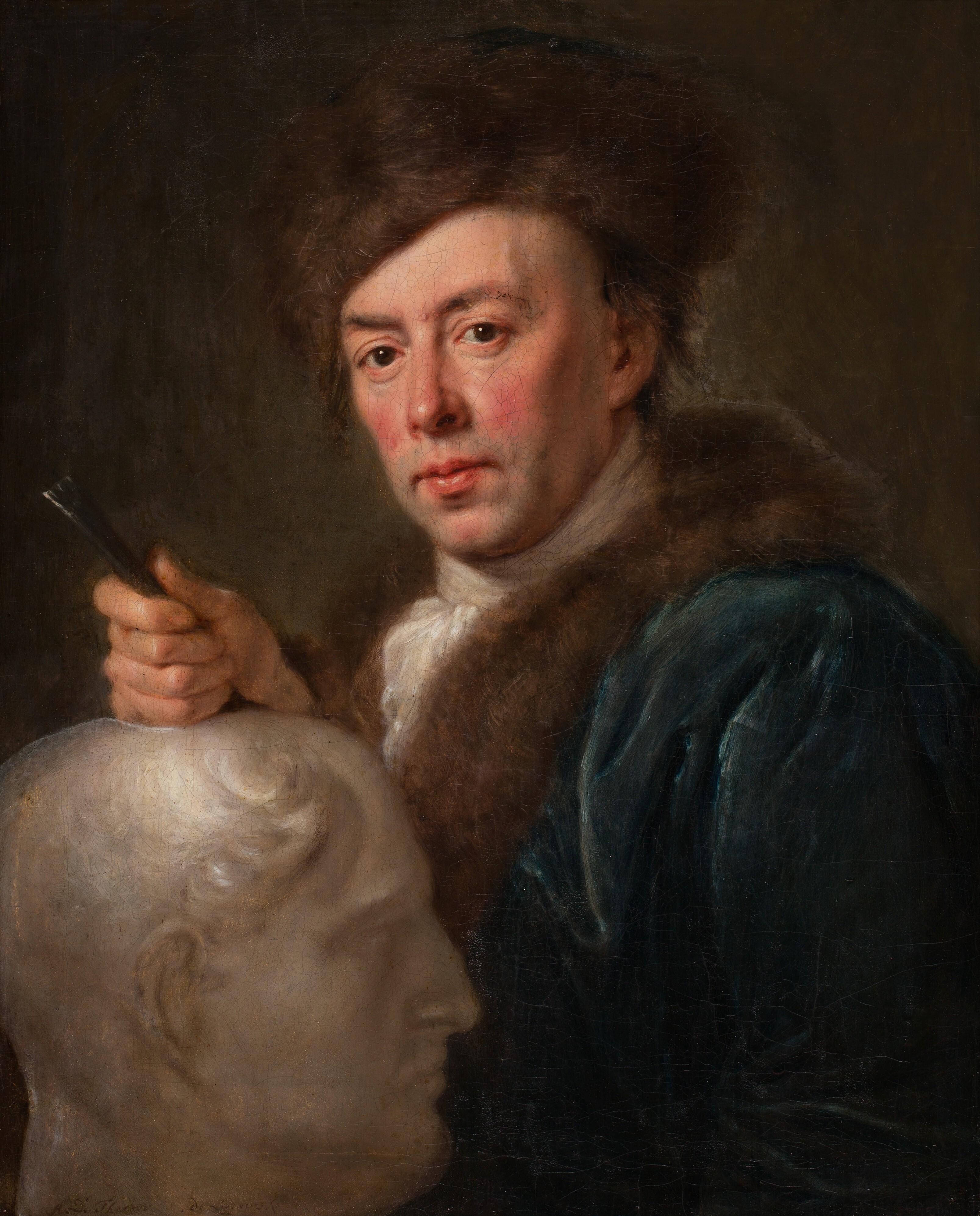 Anna Dorothea Therbusch, Porträt eines Bildhauers (wohl Carl Philipp Glume)