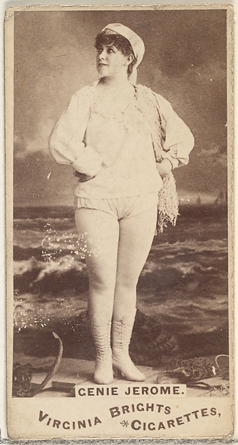 Allen & Ginter, Genie Jerome, from the Actors and Actresses series (N45, Type 1) for Virginia Brights Cigarettes