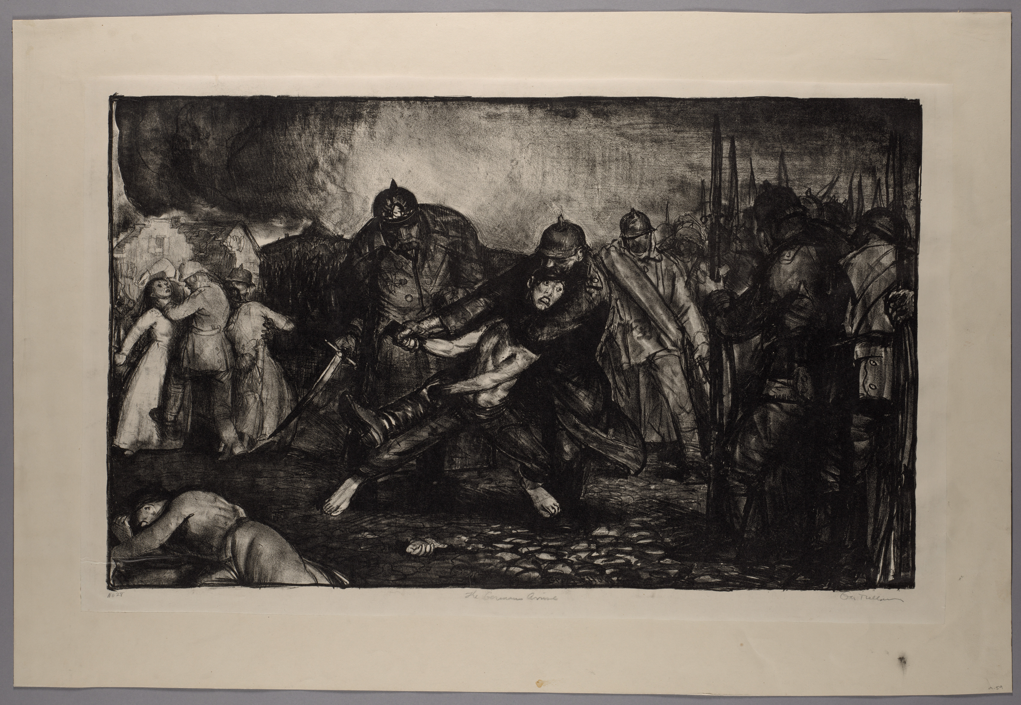 George Bellows, War Series:  The Germans Arrive