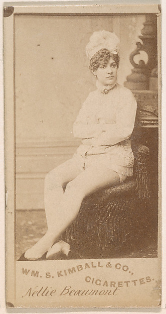 William S. Kimball & Company, Nellie Beaumont, from the Actresses series (N203) issued by Wm. S. Kimball & Co.