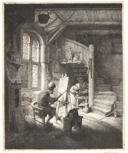 Adriaen van Ostade, Maleren