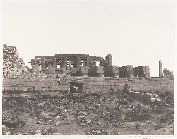 Félix Teynard, Karnak (Thèbes), Enciente du Palais Vue du Point H