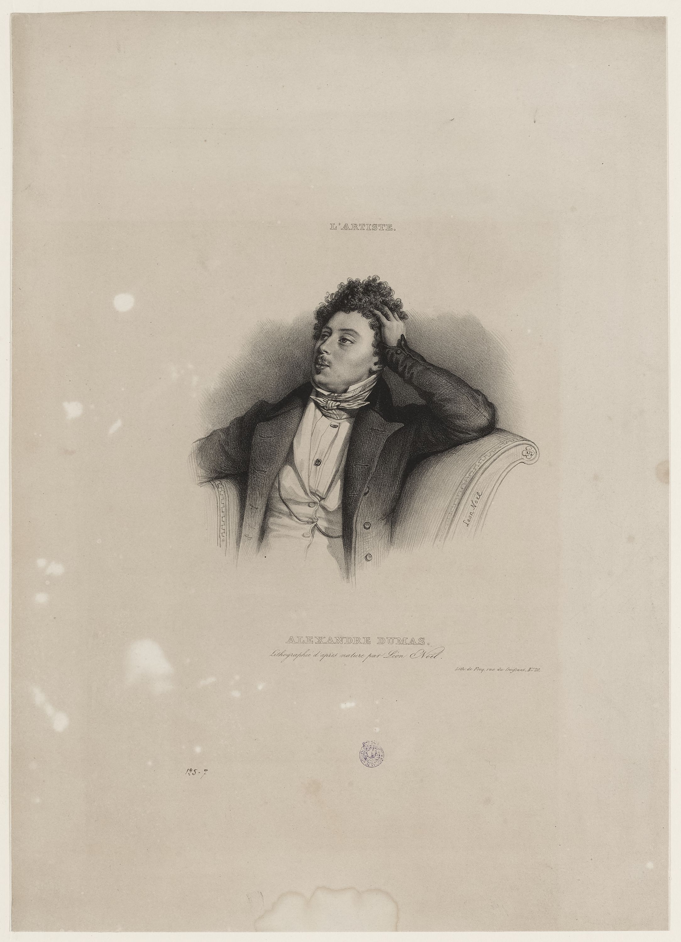 Alphonse Léon Noel, L'Artiste, 1832