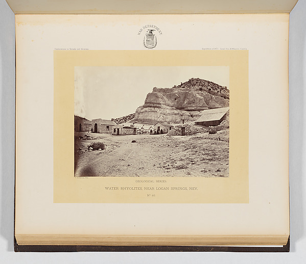 Timothy H. O'Sullivan, Water Rhyolites, Near Logan Springs, Nevada