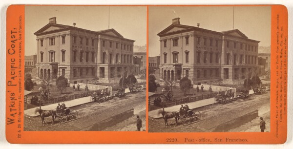 Carleton Watkins, Post-Office, San Francisco (#2220)