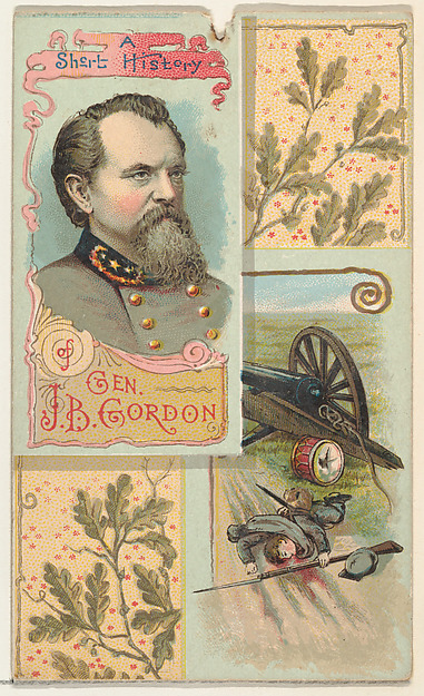 W. Duke, Sons & Co., A Short History: General John Brown Gordon, from the Histories of Generals series (N114) issued by W. Duke, Sons & Co. to promote Honest Long Cut Smoking and Chewing Tobacco
