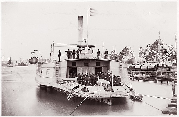 Timothy H. O'Sullivan, U.S. Gunboat "Commodore Perry" on Pamunkey River