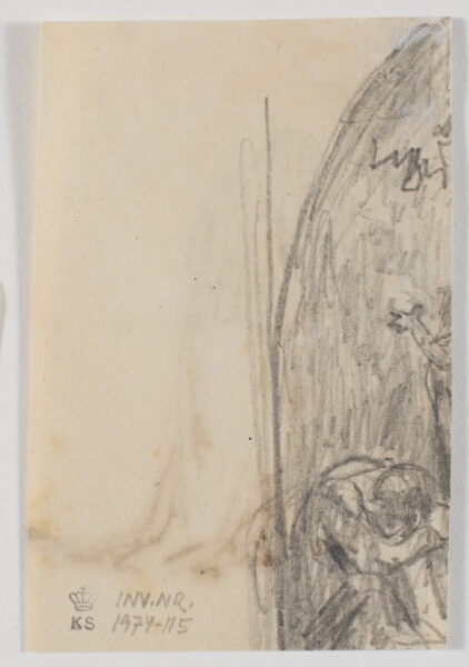 Martinus Rørbye, Fragment af opstandelsesscene