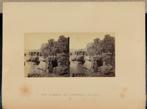 Francis Frith, The Temple of Errebek, Thebes