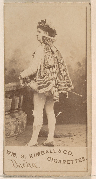 William S. Kimball & Company, Miss Bacha, from the Actresses series (N203) issued by Wm. S. Kimball & Co.