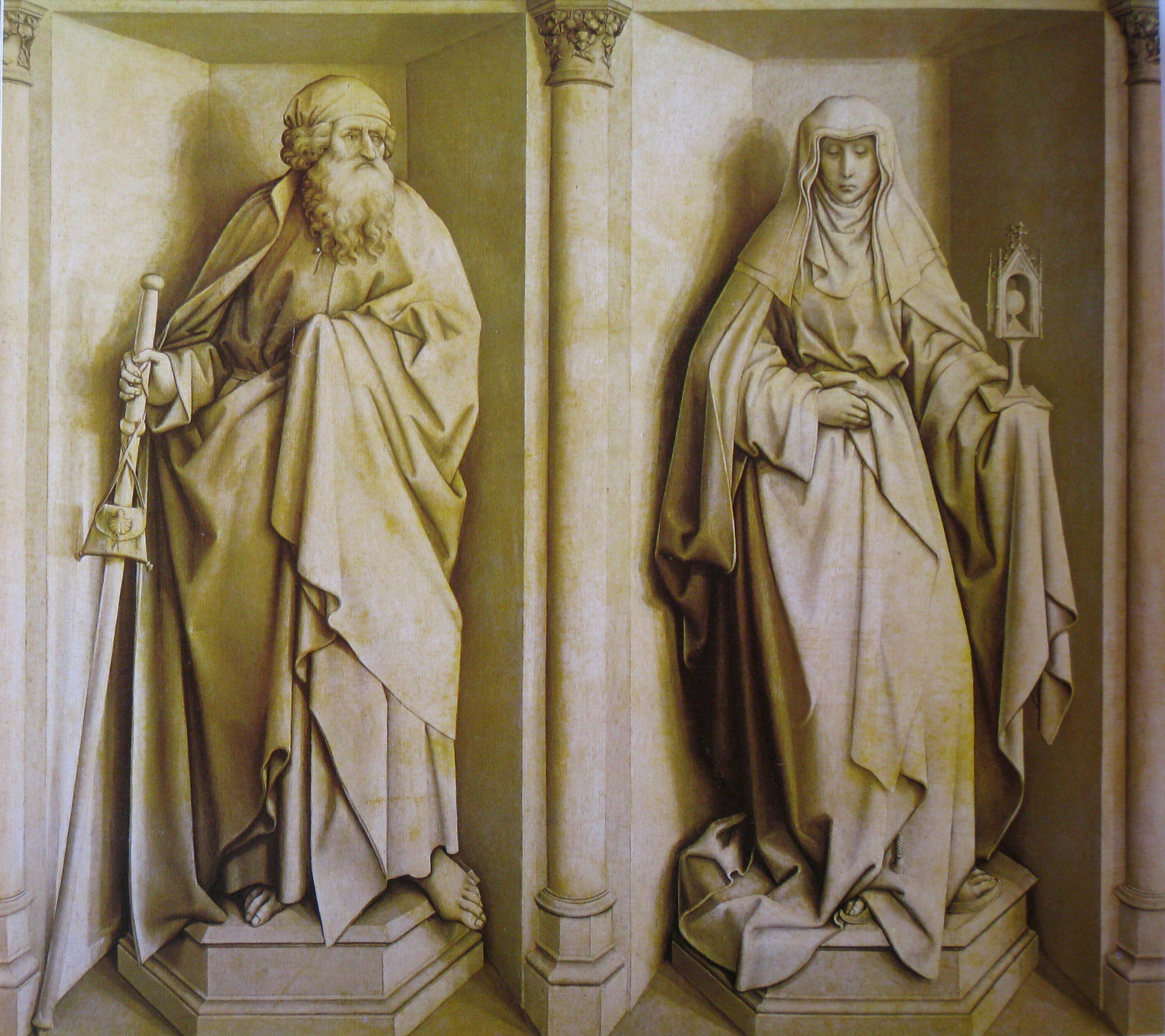 Robert Campin, Saint James and Saint Clare