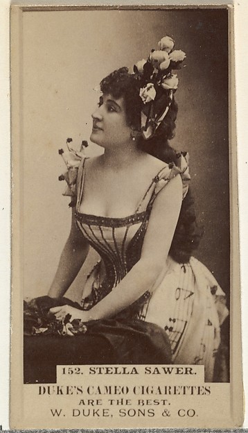 W. Duke, Sons & Co., Card Number 152, Stella Sawer, from the Actors and Actresses series (N145-5) issued by Duke Sons & Co. to promote Cameo Cigarettes