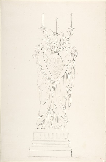 Anonymous, French, 18th century, Design for a Candelabra