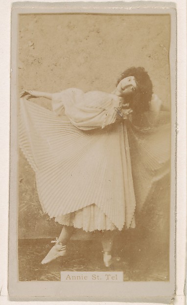 Kinney Brothers Tobacco Company, Annie St. Tel, from the Actresses series (N245) issued by Kinney Brothers to promote Sweet Caporal Cigarettes