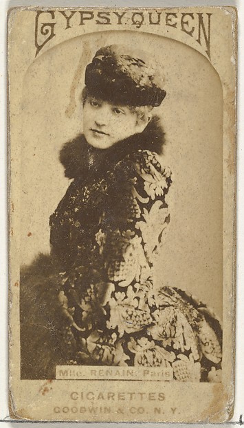 Goodwin & Company, Mlle. Renain, Paris, from the Actors and Actresses series (N171) for Gypsy Queen Cigarettes
