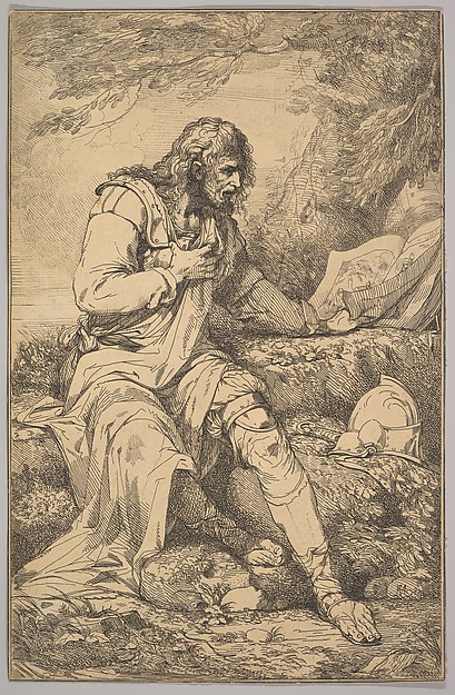 John Hamilton Mortimer, Salvator Rosa, from "Fifteen Etchings Dedicated to Sir Joshua Reynolds"