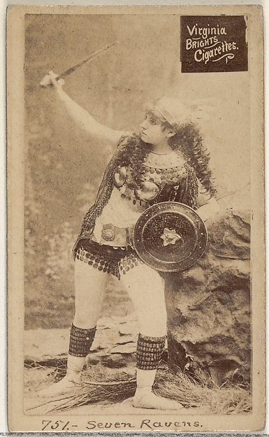 Allen & Ginter, Card 751, Seven Ravens, from the Actors and Actresses series (N45, Type 2) for Virginia Brights Cigarettes