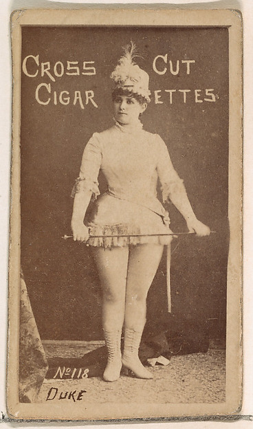 W. Duke, Sons & Co., Card Number 118, Duke, from the Actors and Actresses series (N145-1) issued by Duke Sons & Co. to promote Cross Cut Cigarettes