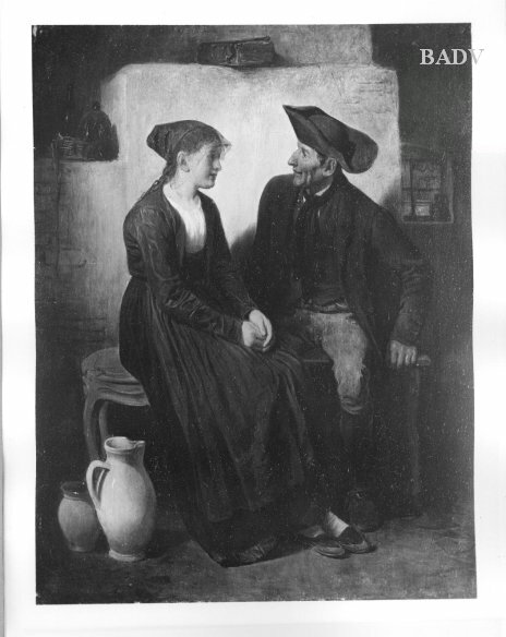 Friedrich Friedländer, Young girl and peasant