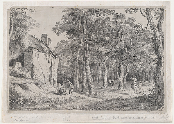 Jean Jacques de Boissieu, Cottage at the Entrance to a Forest