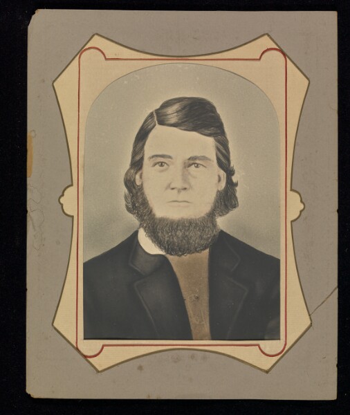 Unknown, [Portrait of a young man with a beard]