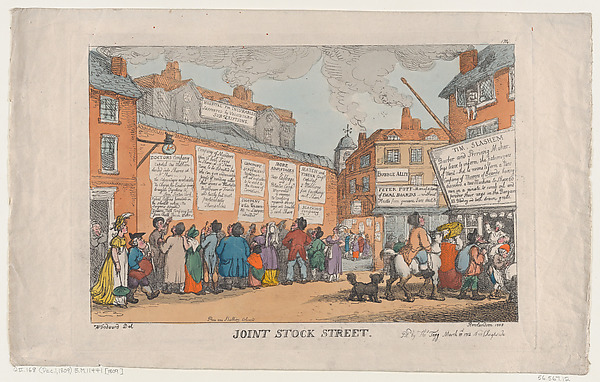 Thomas Rowlandson, Joint Stock Street