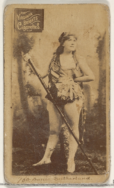 Allen & Ginter, Card 760, Annie Sutherland, from the Actors and Actresses series (N45, Type 2) for Virginia Brights Cigarettes