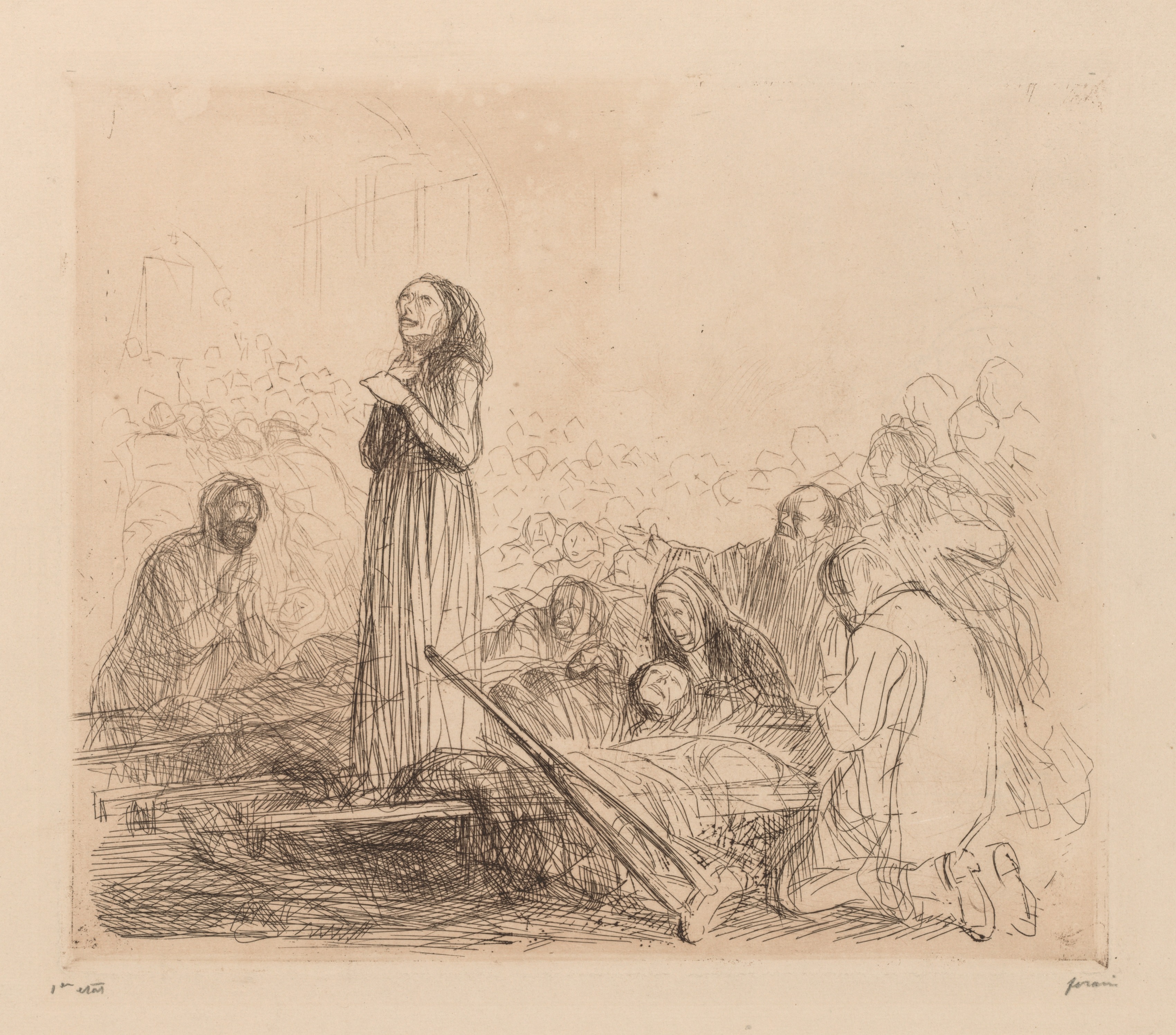Jean Louis Forain, The Miracle at Lourdes