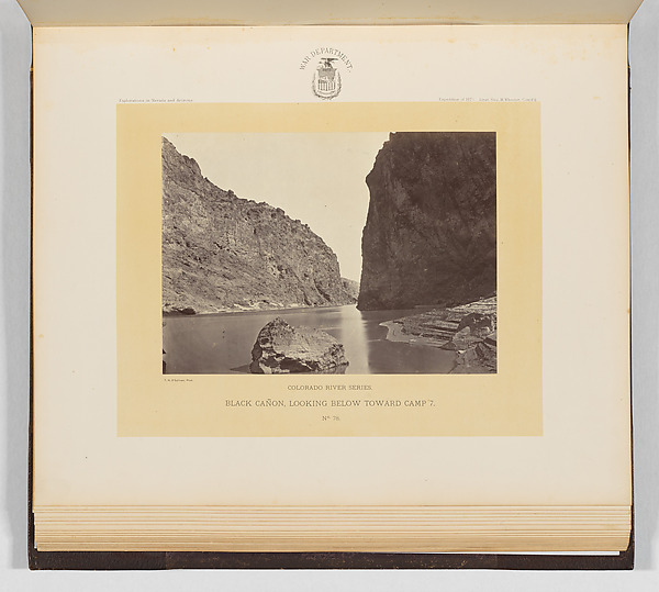 Timothy H. O'Sullivan, Black Cañon, Looking Below Toward Camp 7