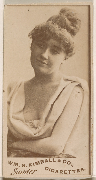 William S. Kimball & Company, Miss Sauder, from the Actresses series (N203) issued by Wm. S. Kimball & Co.