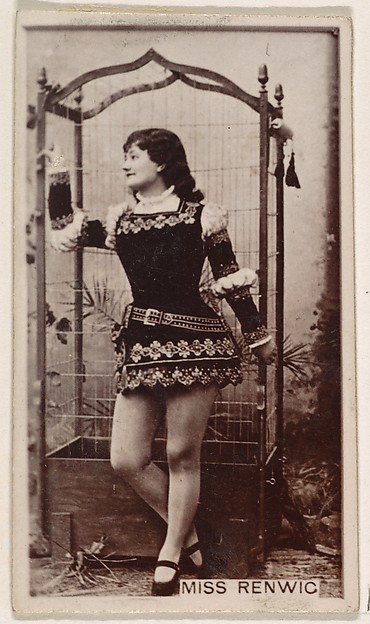 Kinney Brothers Tobacco Company, Miss Renwick, from the Actresses series (N245) issued by Kinney Brothers to promote Sweet Caporal Cigarettes