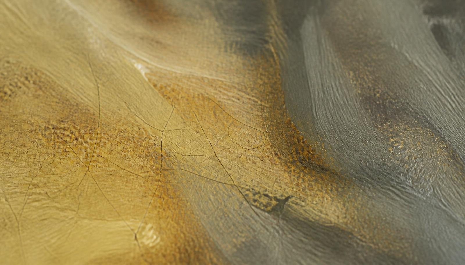 Close detail of an aged painted surface
